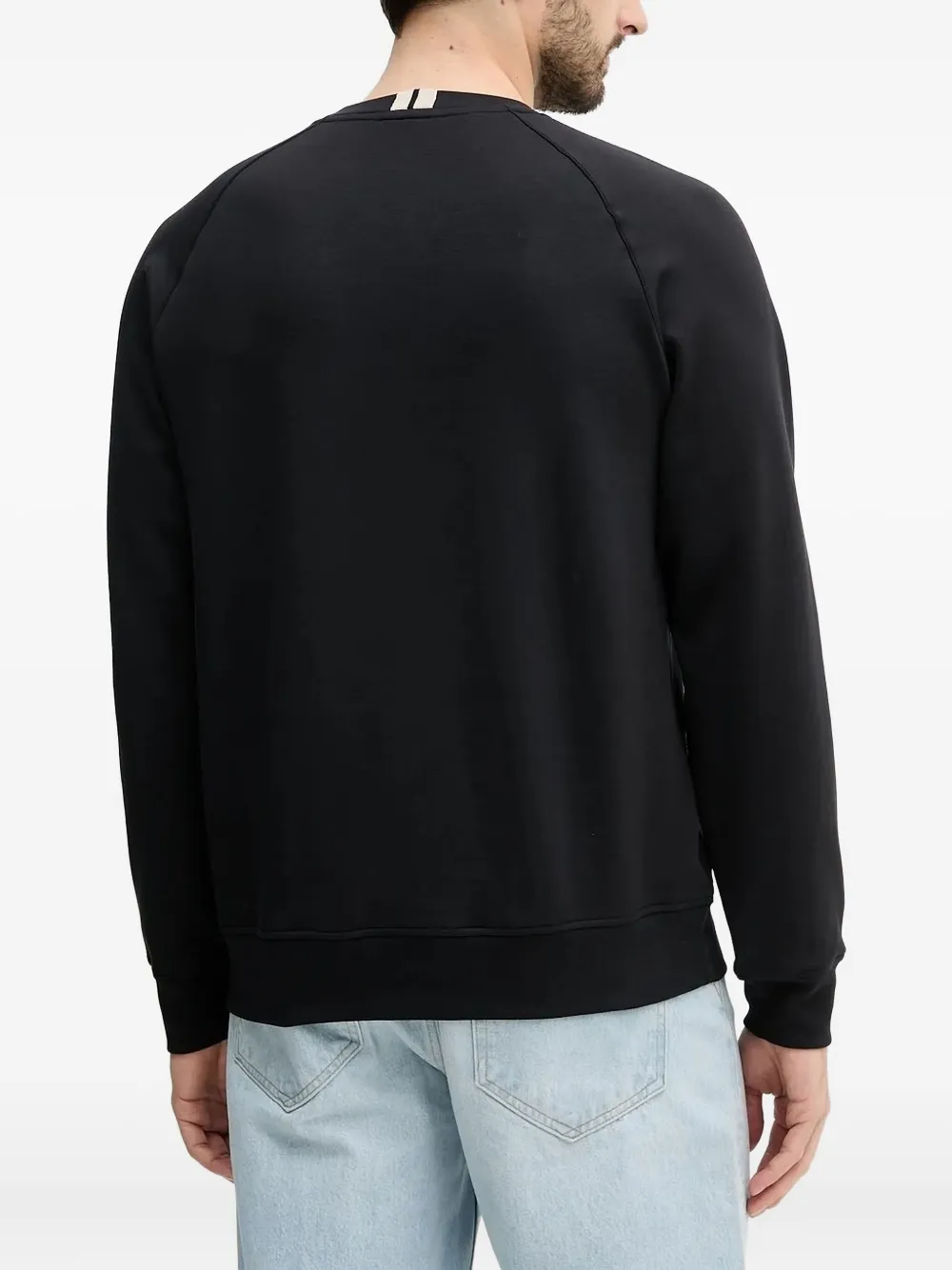 Paul & Shark Raglan sweater met haaienlogo - Zwart
