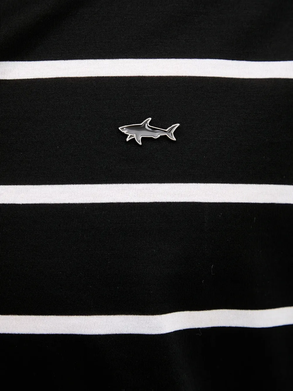 Paul & Shark Poloshirt met gestreept logo Zwart