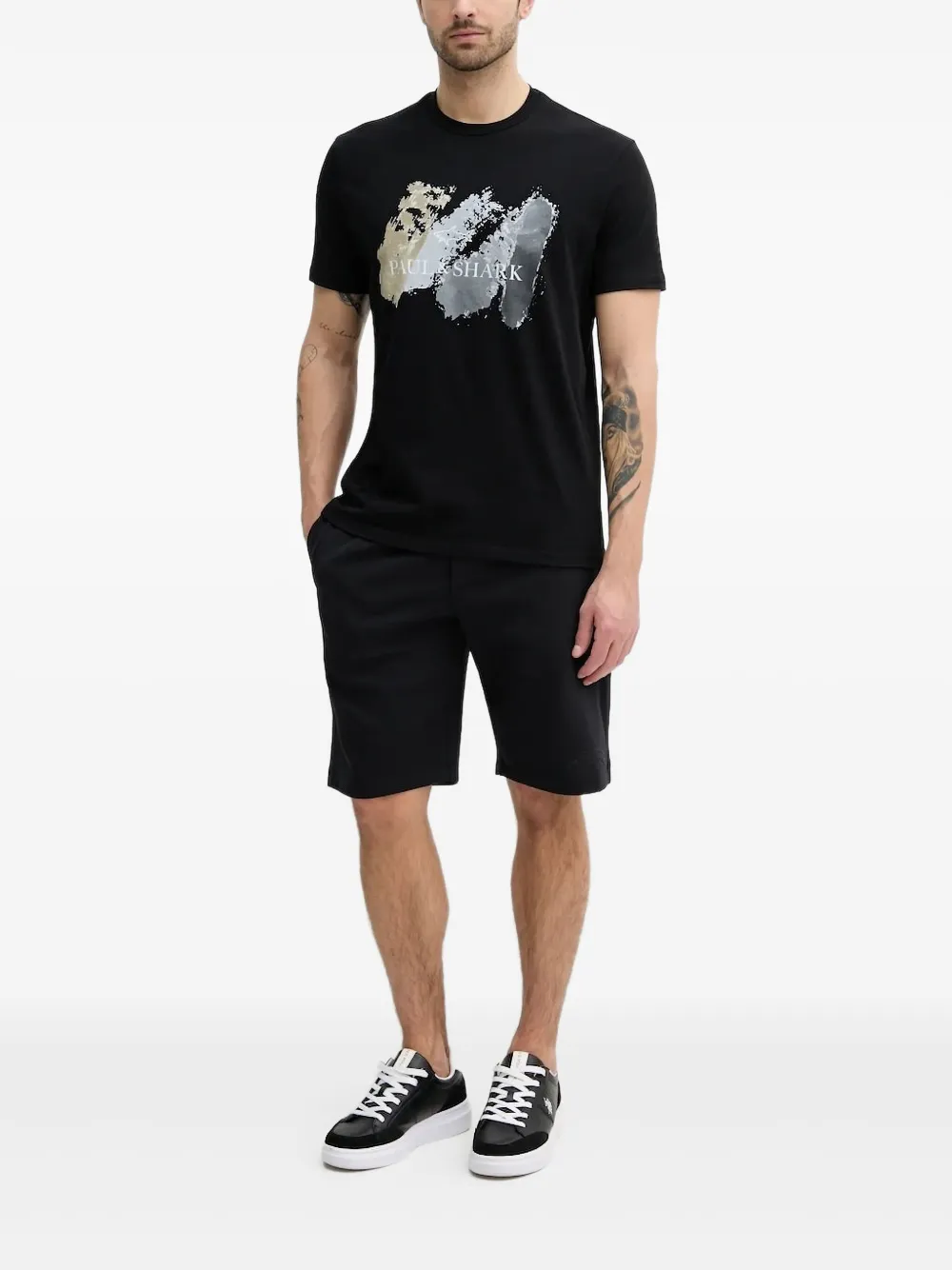 Paul & Shark T-shirt met logo Zwart