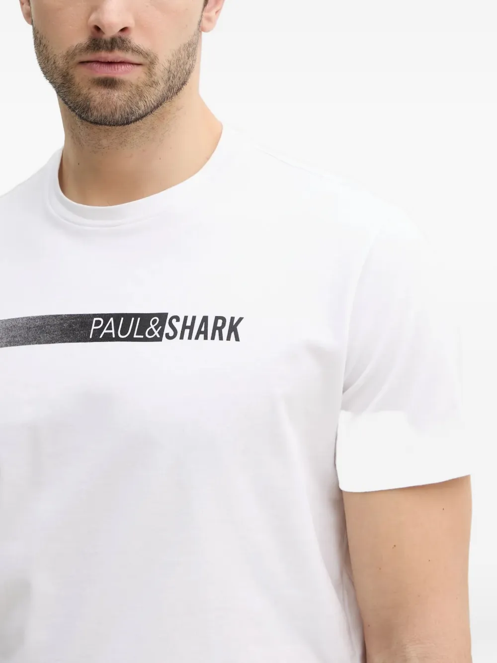 Paul & Shark Logo T-shirt In White