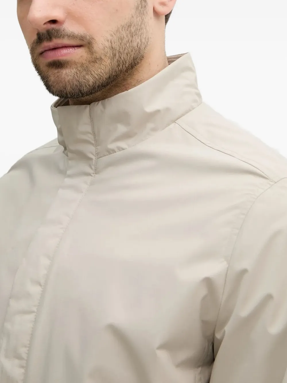 Paul & Shark high-neck zip-front jacket Wit