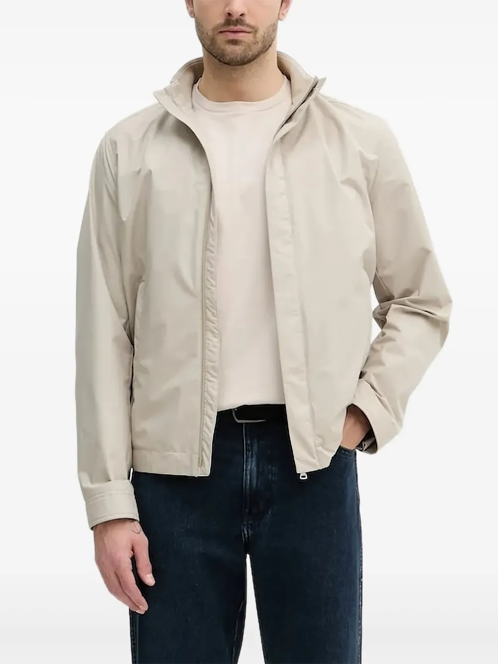 Paul & Shark high-neck zip-front jacket | White | Image 1