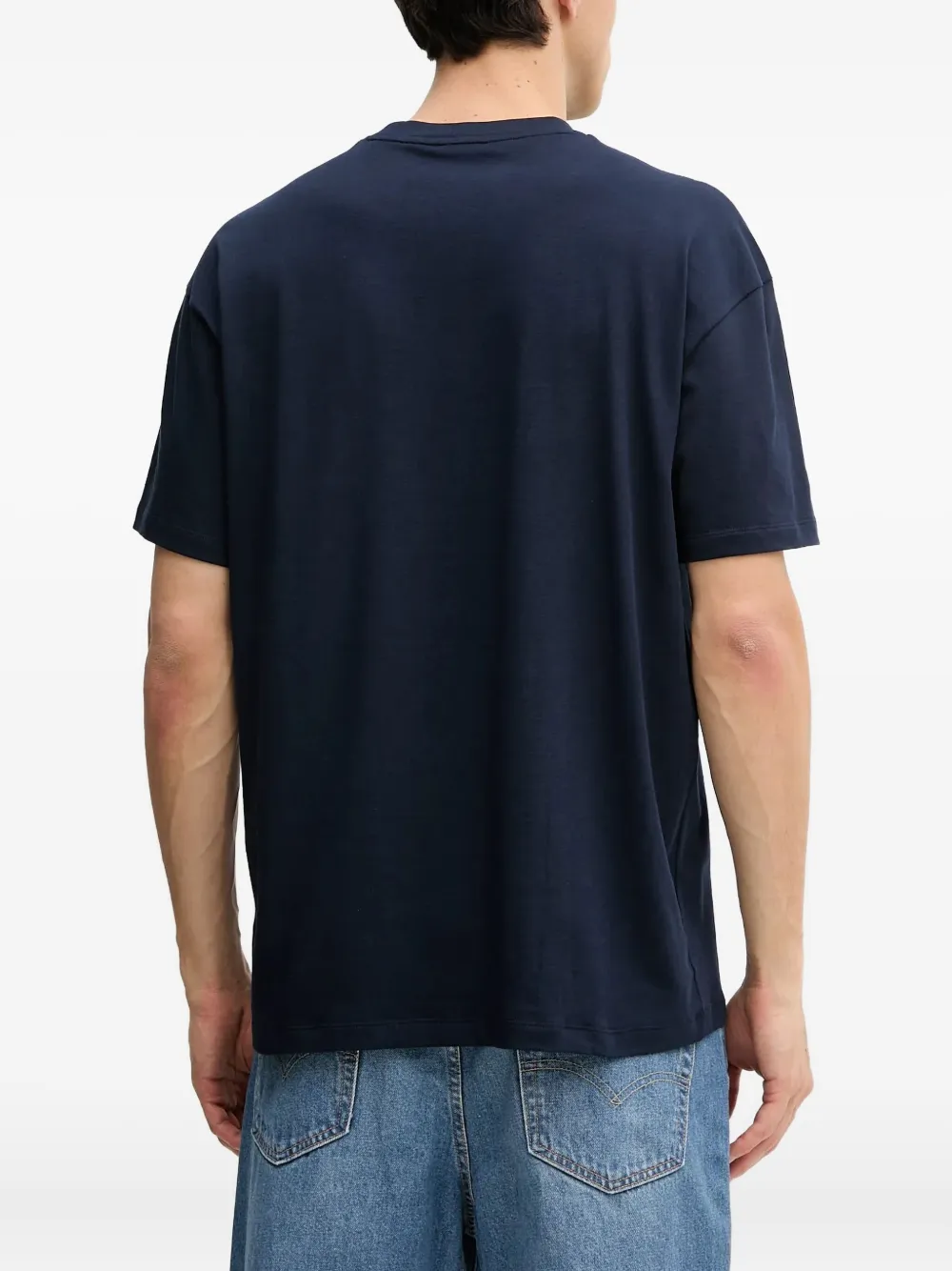 Paul & Shark Pocket Embroidered T-shirt In Blue