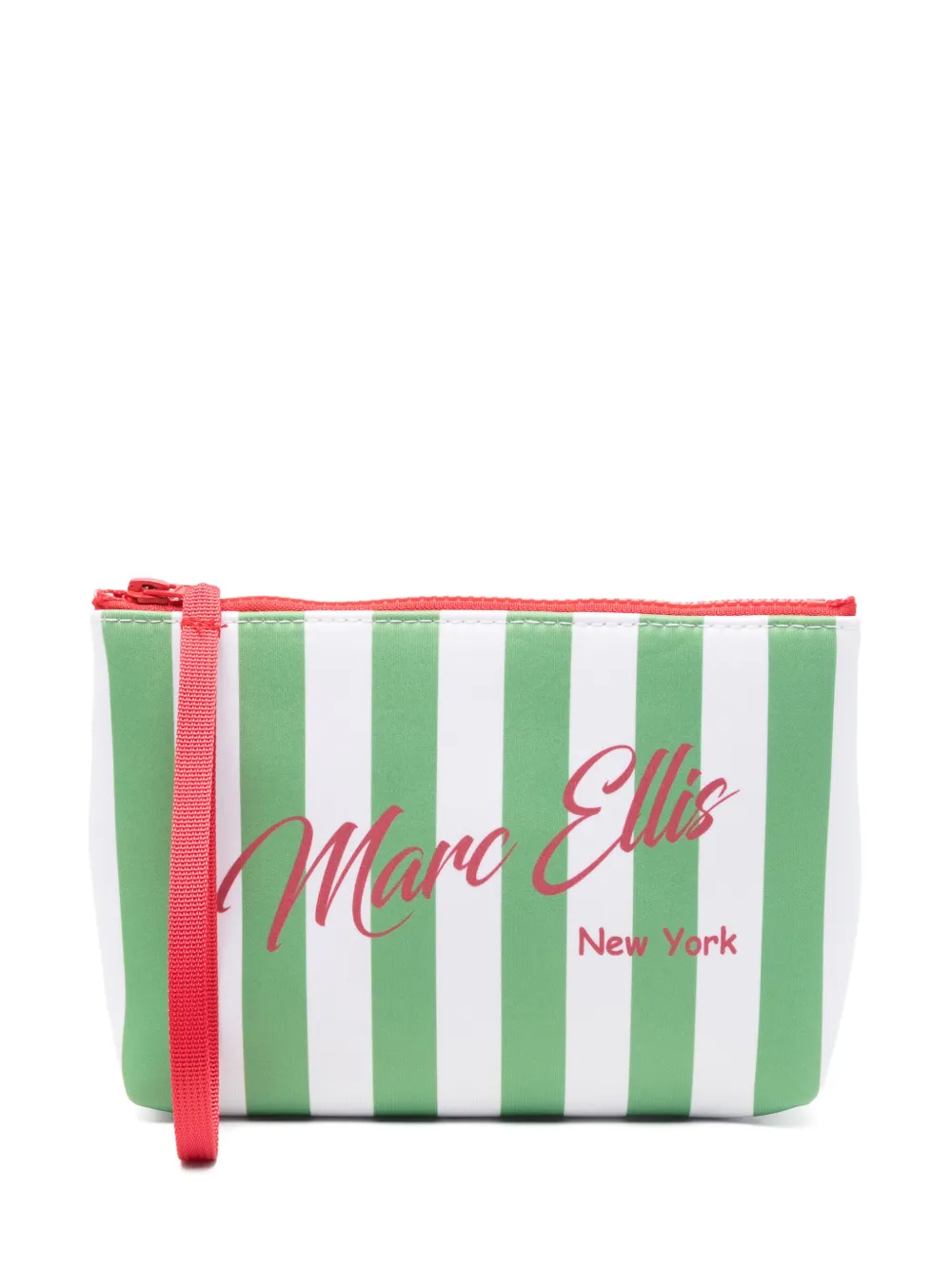 Marc Ellis logol-print make up bag | Green | Image 1