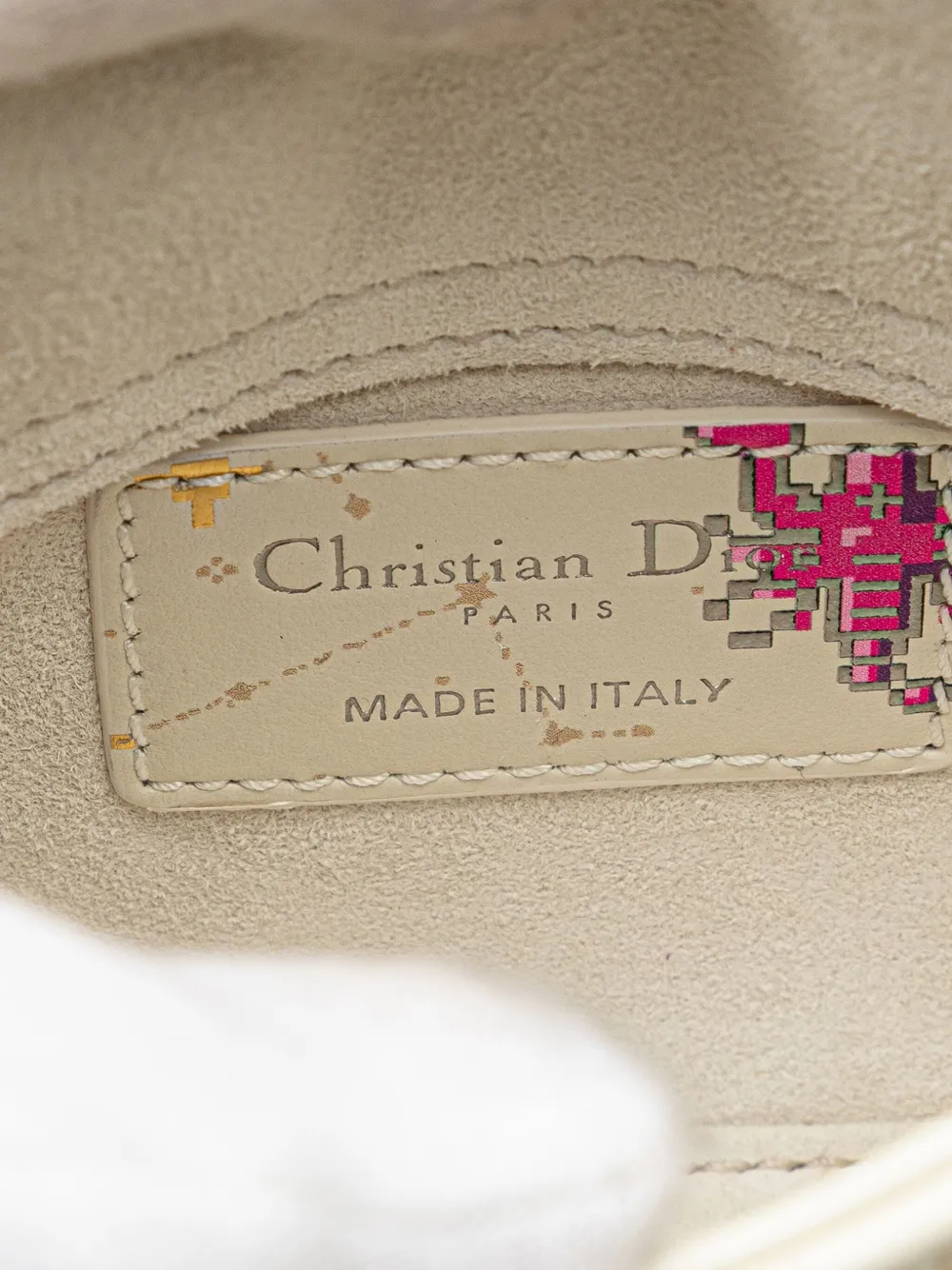 Christian Dior Pre-Owned 2022 Micro Calfskin Pixel Zodiac