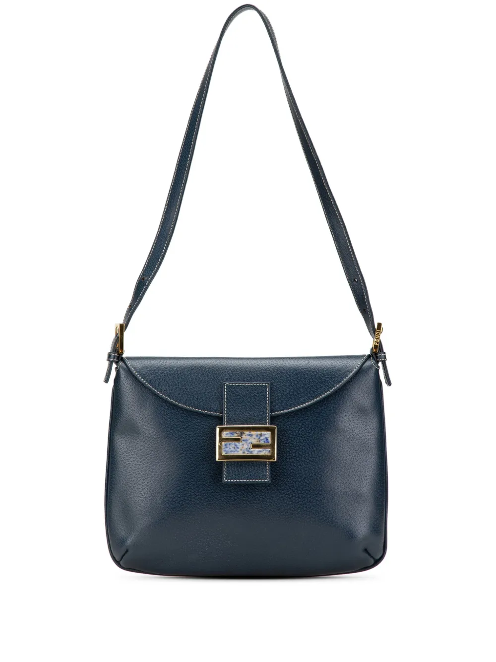 Fendi Pre-Owned sac porté épaule FF Marble Flap (2010-2024) | bleu | Image 1