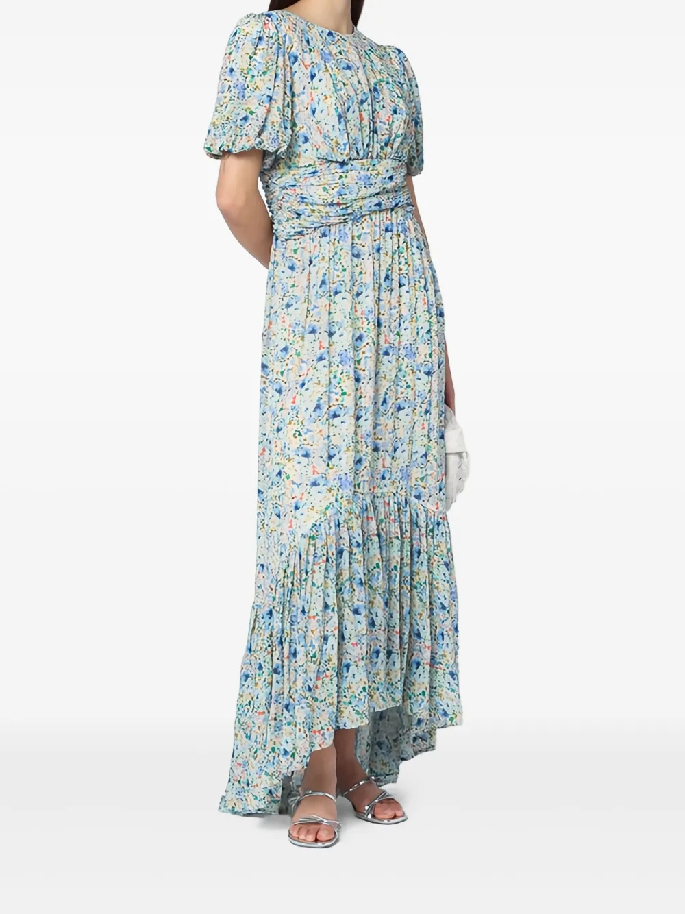 floral-print maxi dress