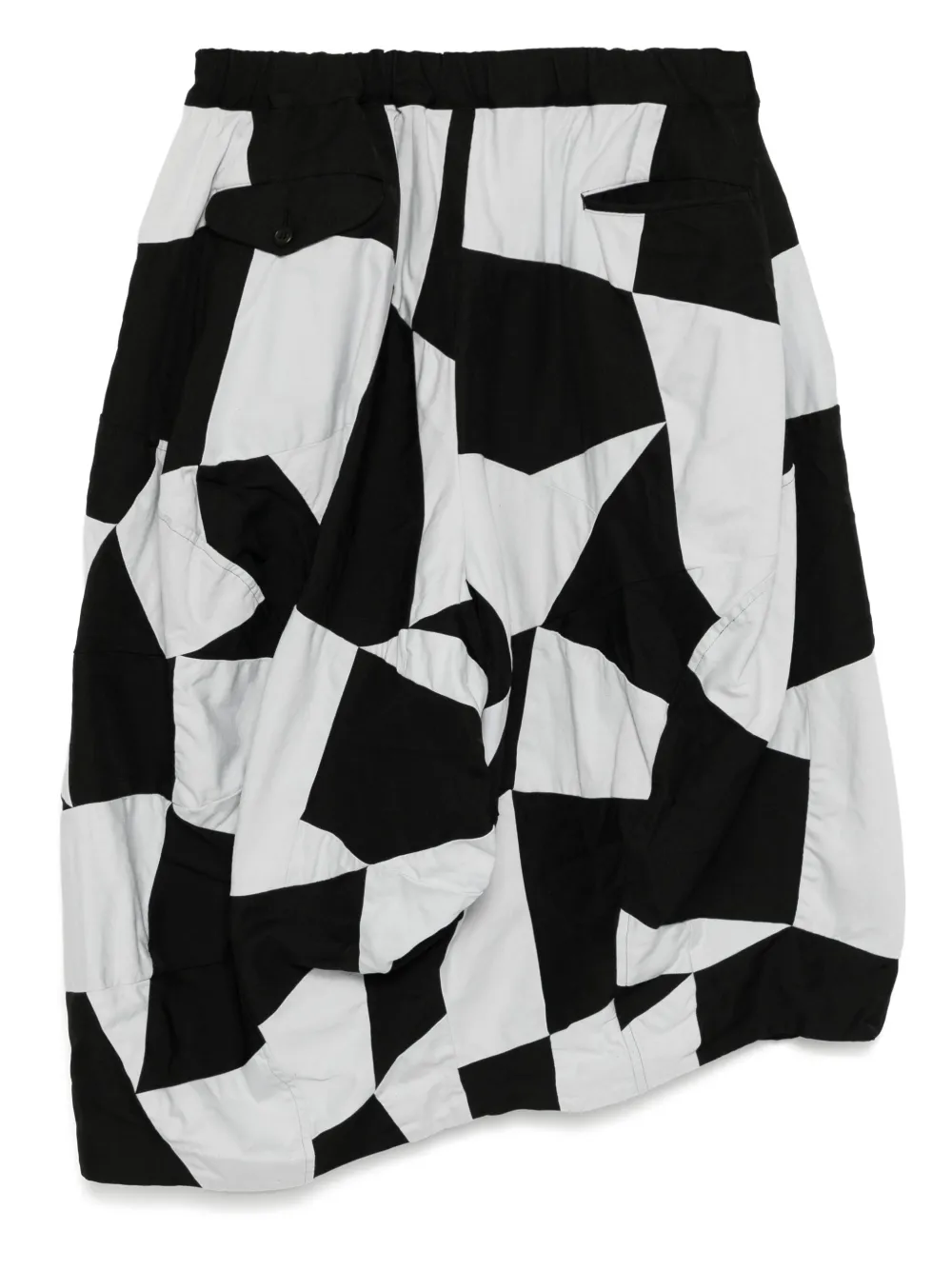 Black Comme Des Garçons patchwork trousers | Cropped Pants | Image 2