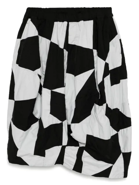 Black Comme Des Garçons pantalones con diseño patchworks