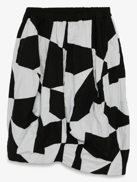 Black Comme Des Garçons patchwork trousers
