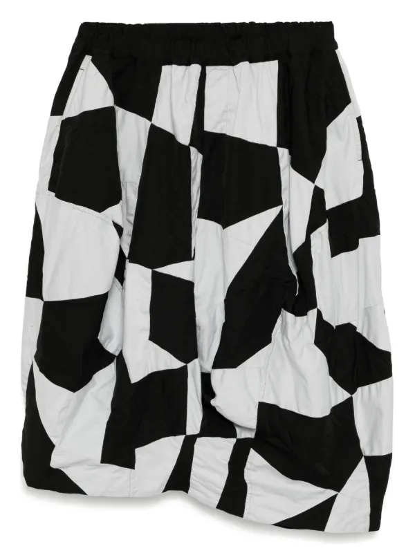 BLACKCOMMEdesGARCONS 　パッチワーク風デザインパンツ Black Comme Des Garçons パッチワーク パンツ | ブラック