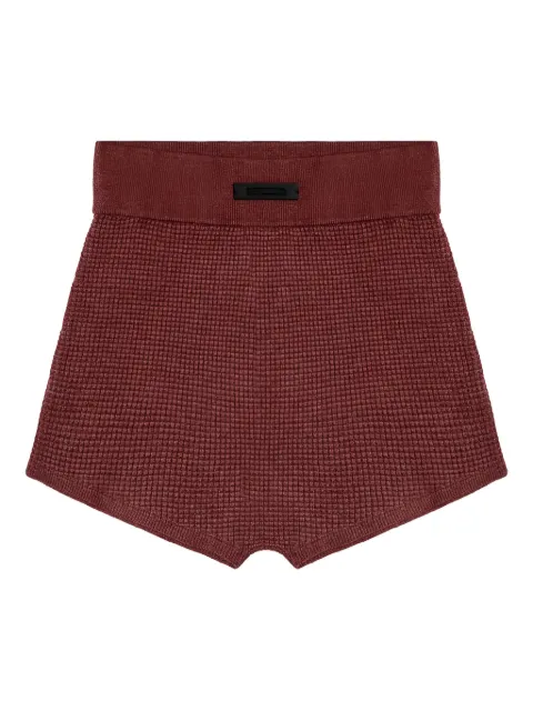 FEAR OF GOD ESSENTIALS shorts de tejido gofrado
