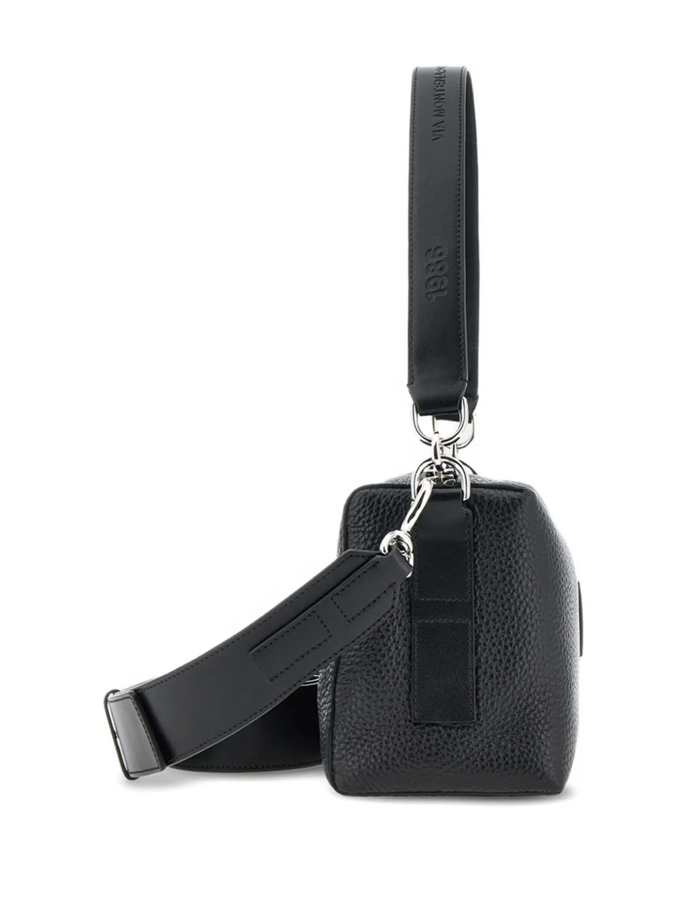 Hogan Script Bauletto kleine shopper Zwart