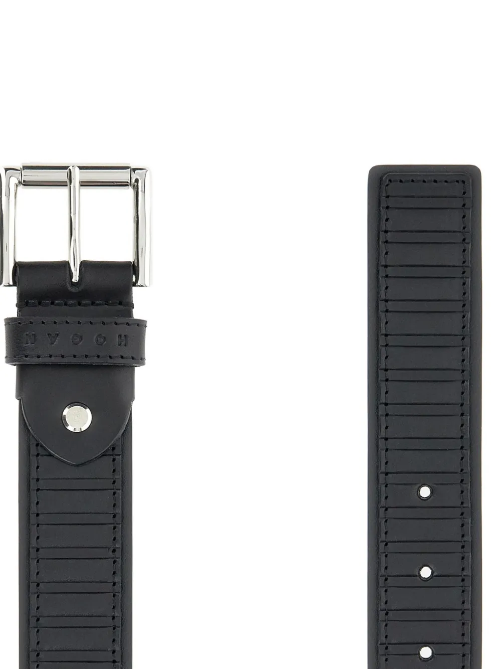 Hogan leather belt - Zwart