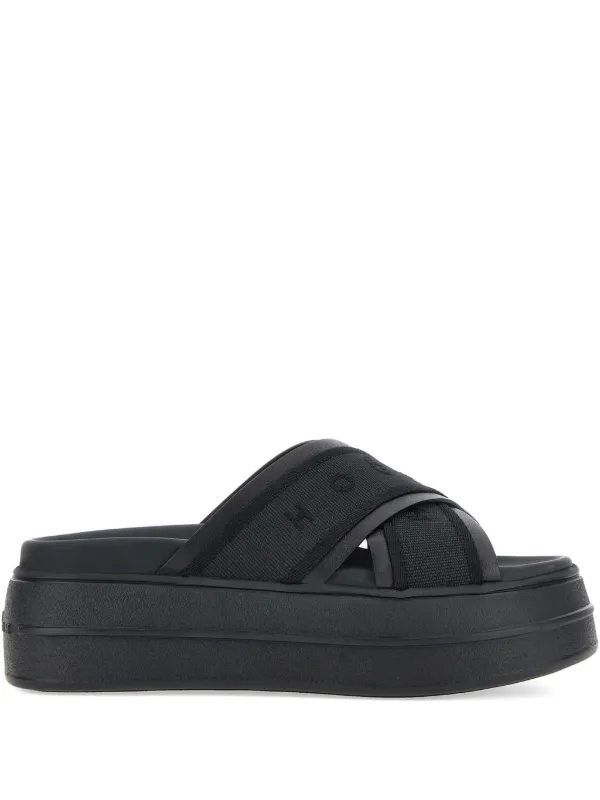 ホーガン スカイスクレイパー サンダル Sandals Hogan Skyscraper BLACK for Woman