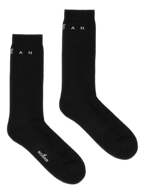 Hogan logo-embroidered socks