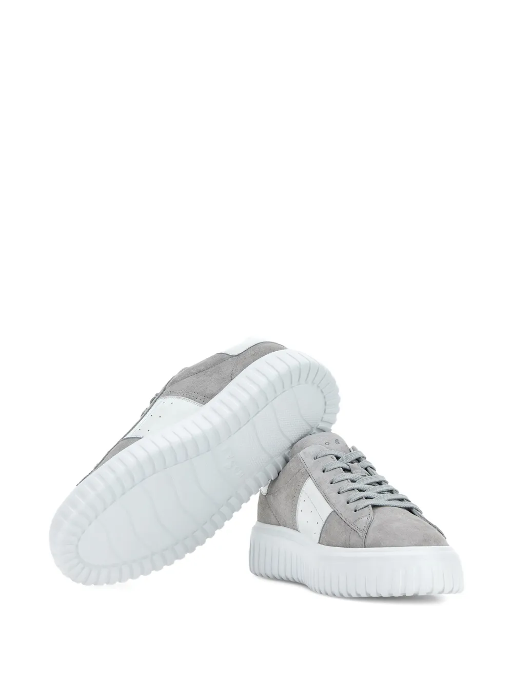 Hogan H-Stripes suède sneakers Grijs