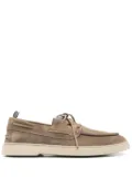 Officine Creative Bones boat shoes - Green