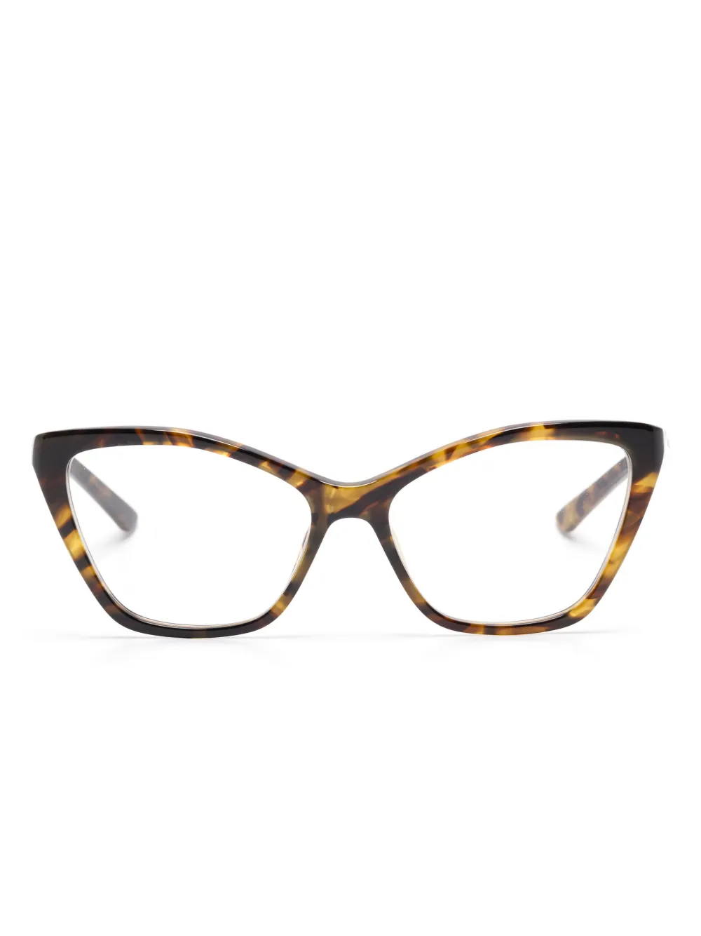 Balenciaga Eyewear Bril met logoprint Bruin