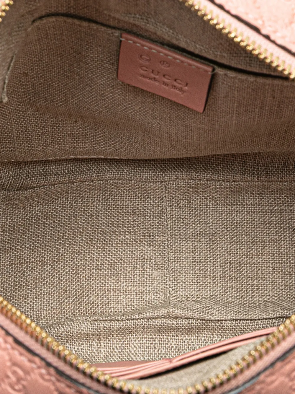 Pre-owned Gucci 2000-2015 Microssima Bree Crossbody Bag In Pink