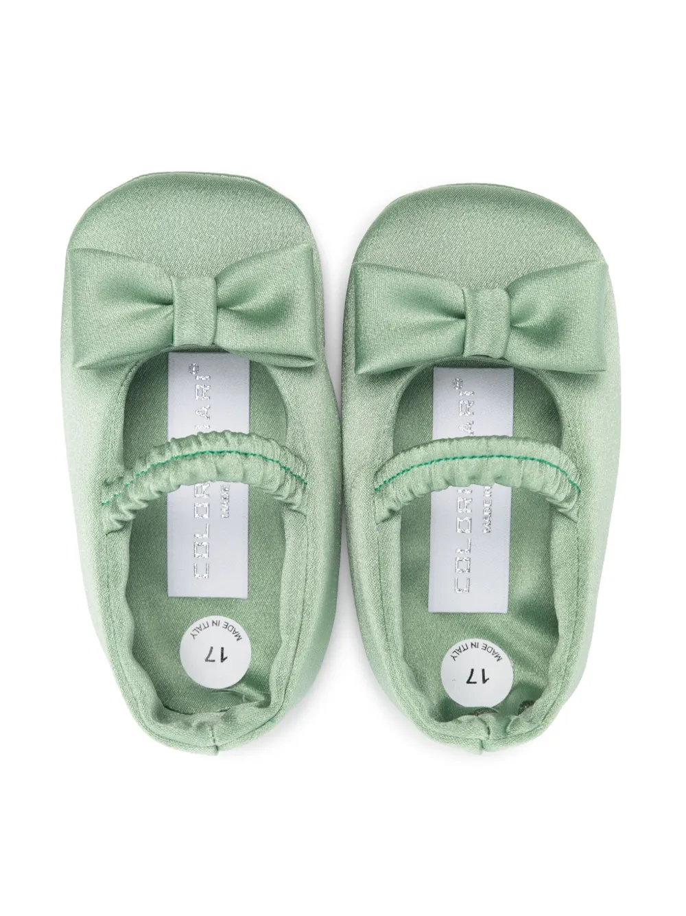 Colorichiari bow-detail ballet flats Green