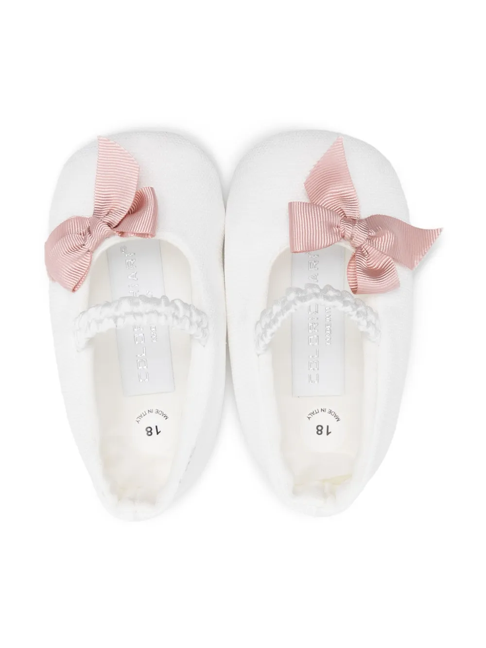 Colorichiari bow-detail ballet flats White