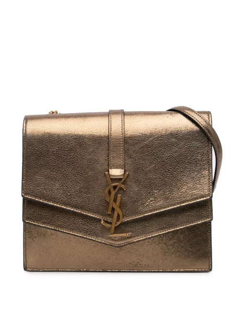Saint Laurent Pre-Owned 2013 Medium Metallic Leather Monogram Sulpice crossbody bag