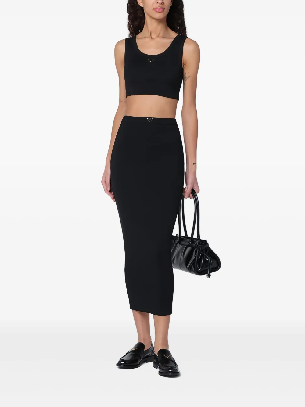 Prada Cropped top Zwart