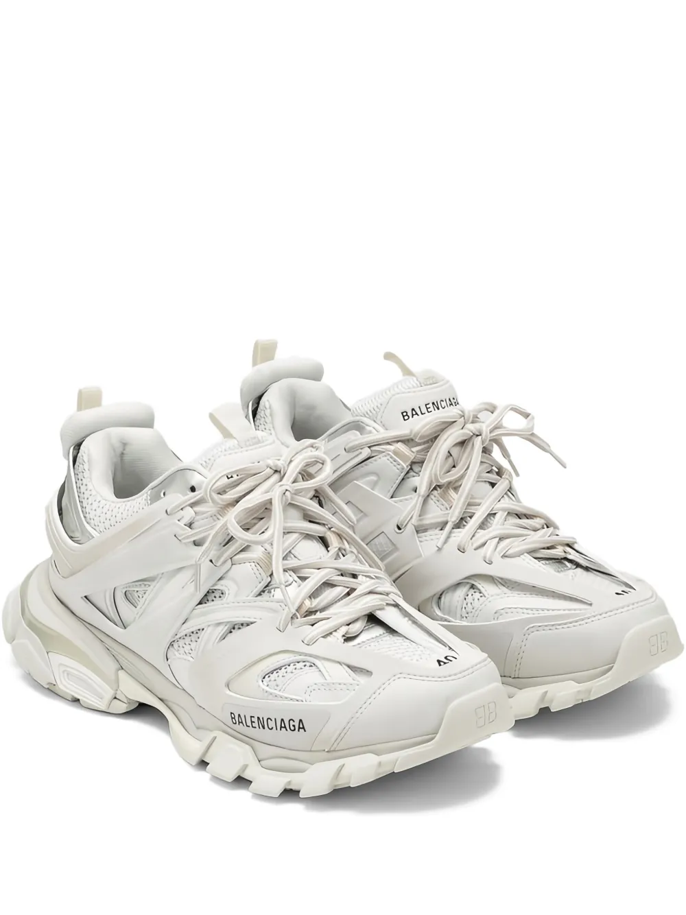 Balenciaga panelled sneakers White