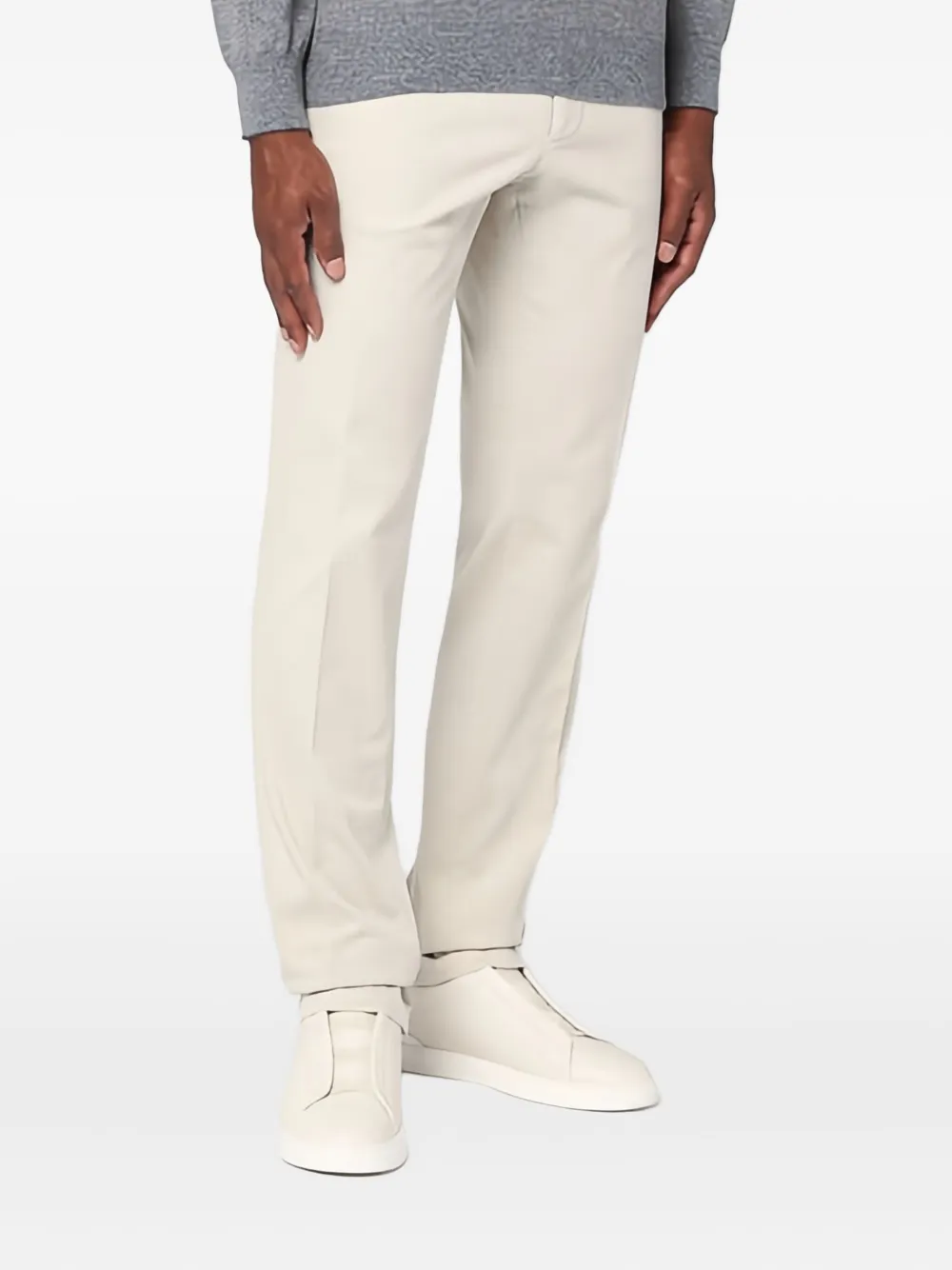 Biagio Santaniello belt-loops trousers | Neutrals | Image 1