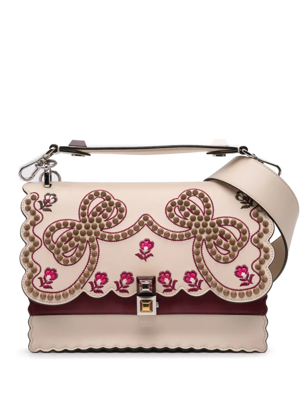 Fendi Pre-Owned 2010-2024 Medium Vitello Liberty Lucido Flowers and Fendi Pre-Owned 2010-2024 Medium Vitello Liberty Lucido Flowers and