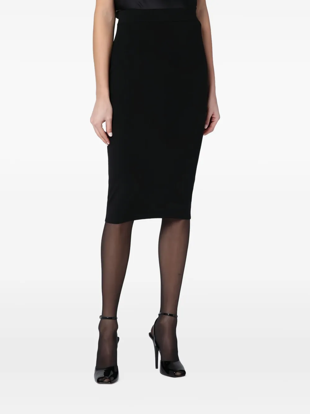 Saint Laurent Wollen rok Zwart