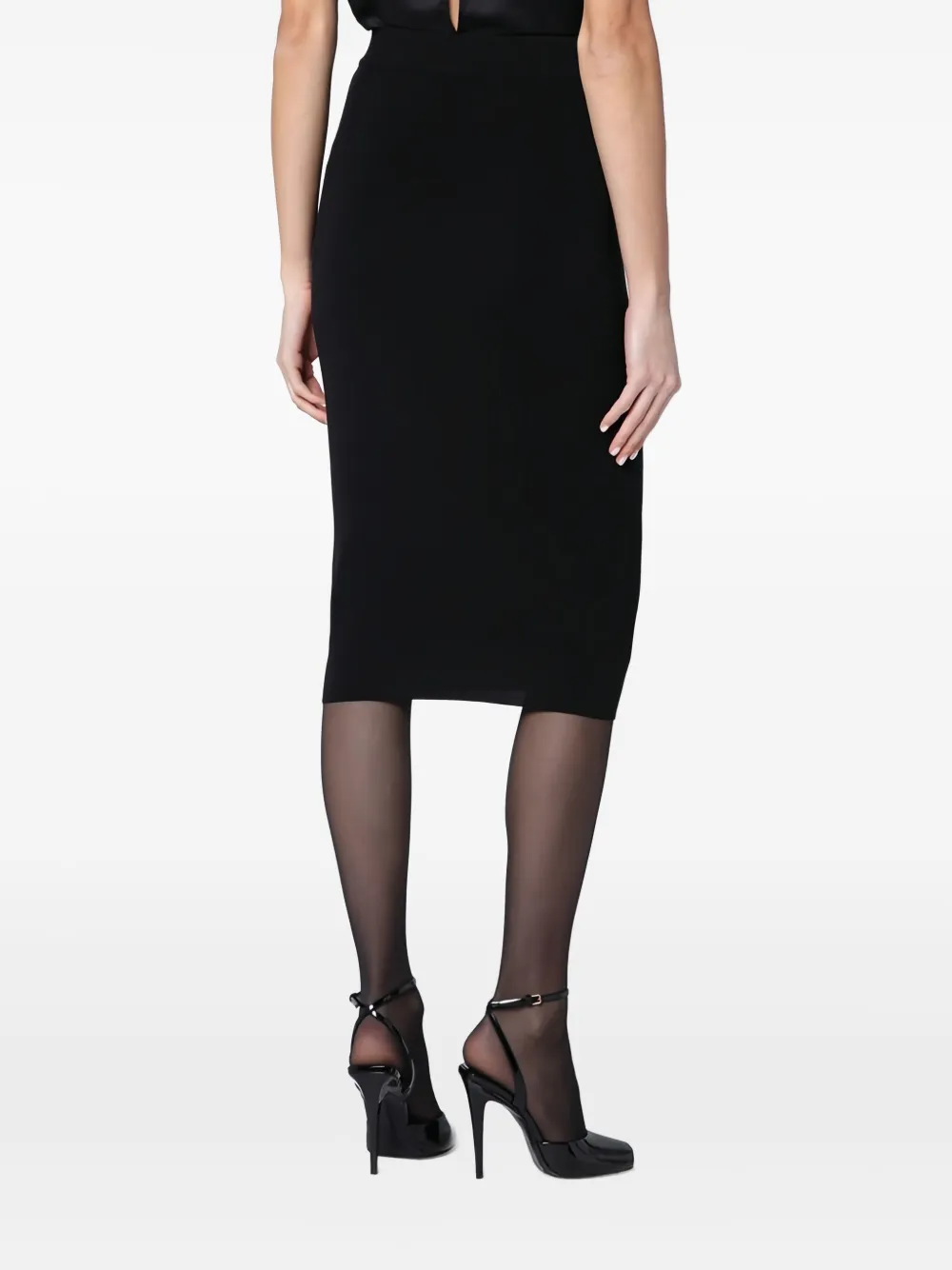 Saint Laurent Wollen rok Zwart