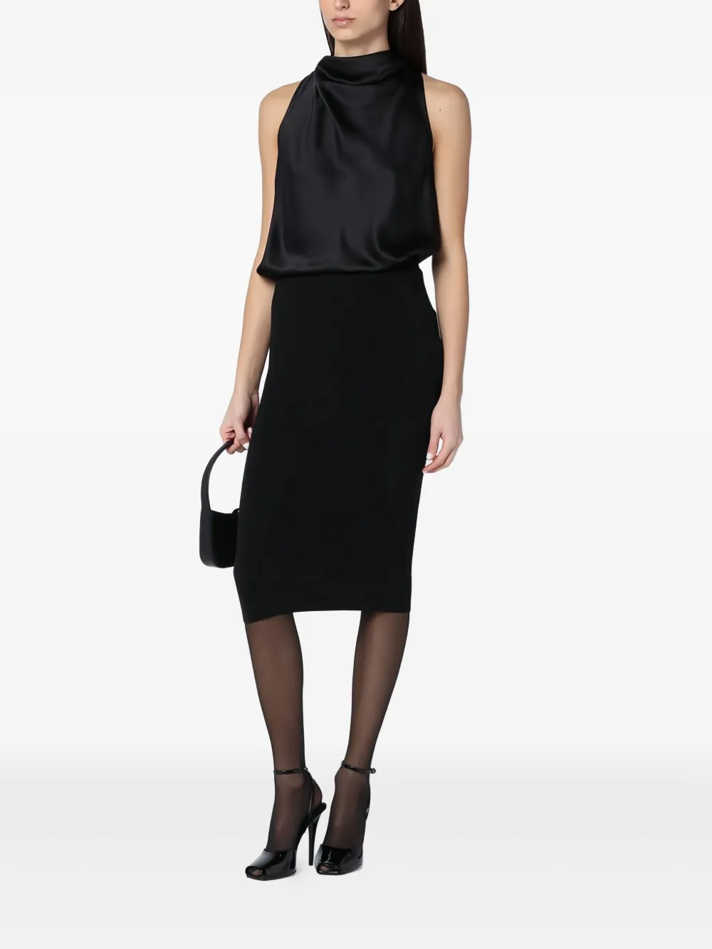 Saint Laurent Wollen rok Zwart