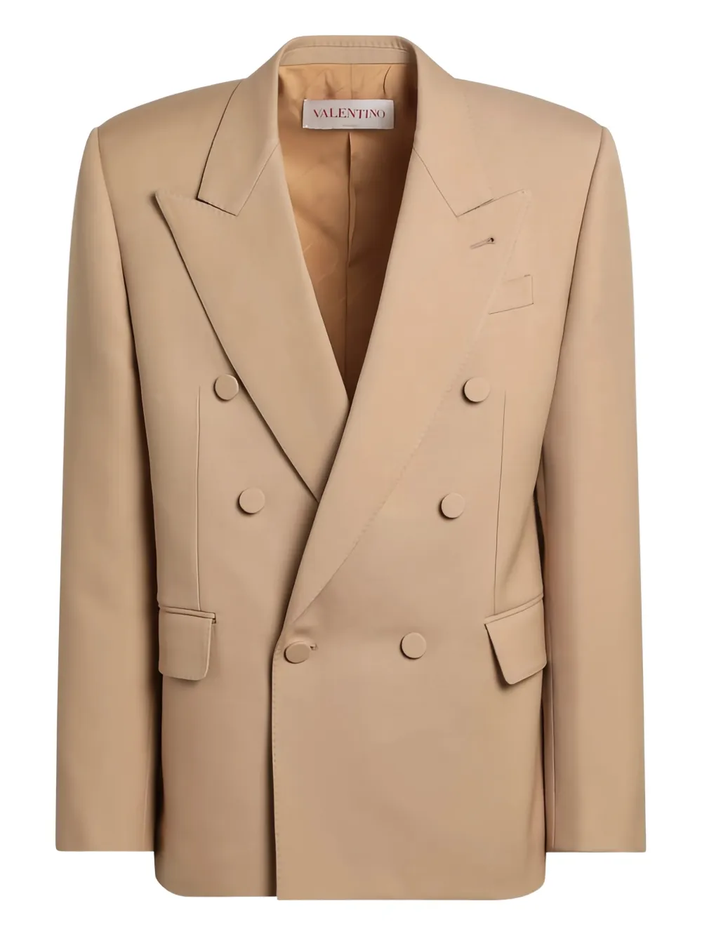 Valentino Garavani Blazer met dubbele rij knopen Beige
