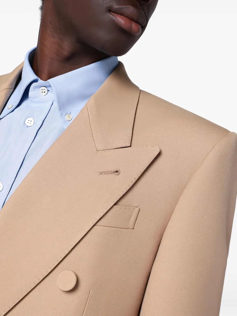 Valentino Garavani Blazer met dubbele rij knopen Beige