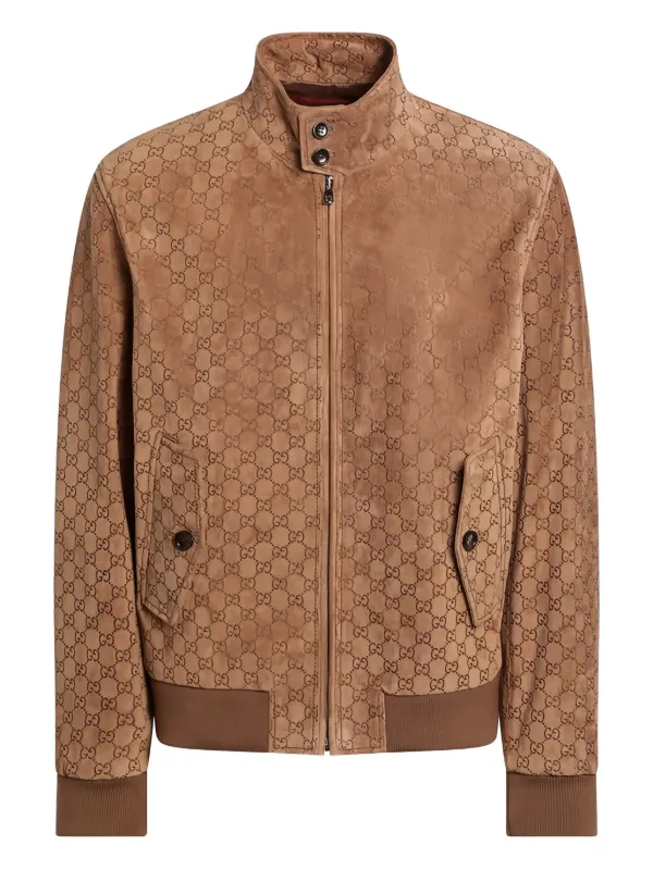 L*e様 GUCCI ダークブラウン ボンバージャケット L*e様 GUCCI ダークブラウン ボンバージャケット エンブロイ