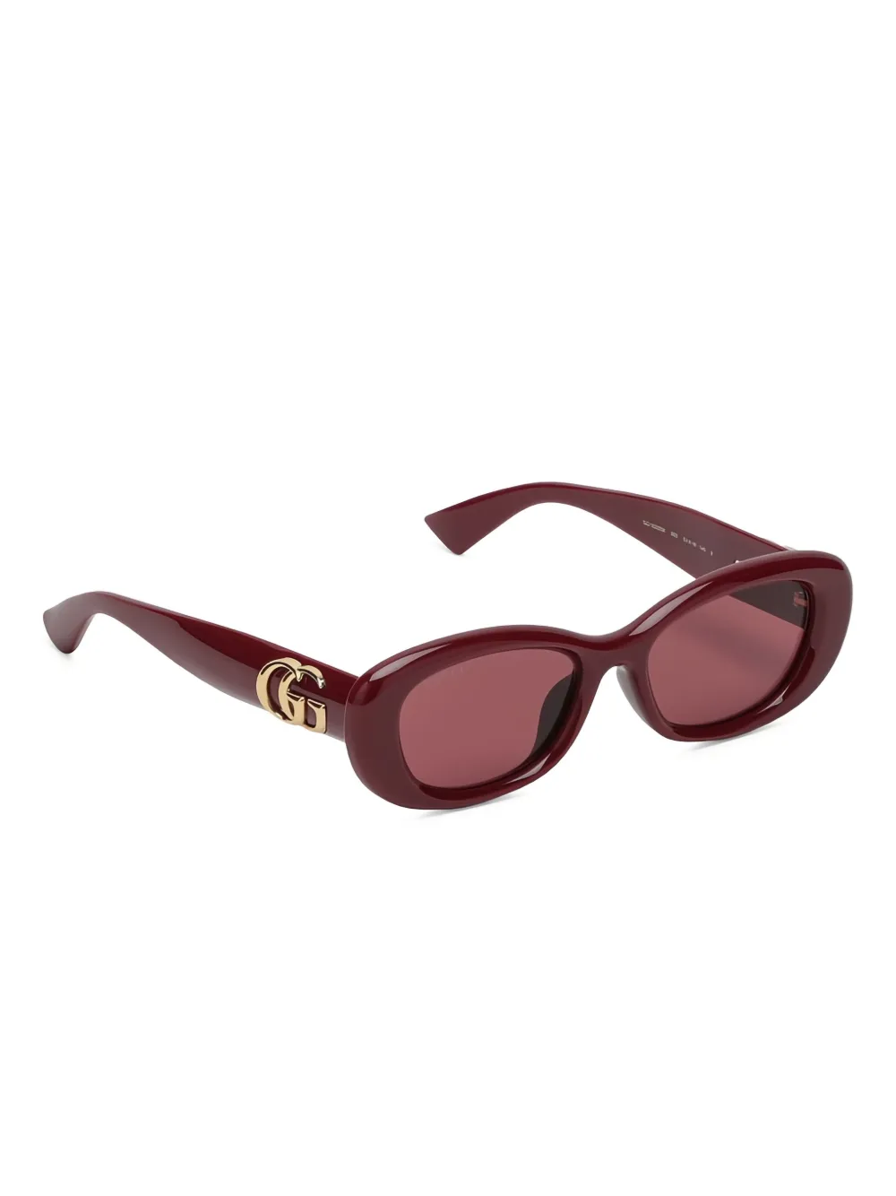 Gucci oval-frame sunglasses Rood