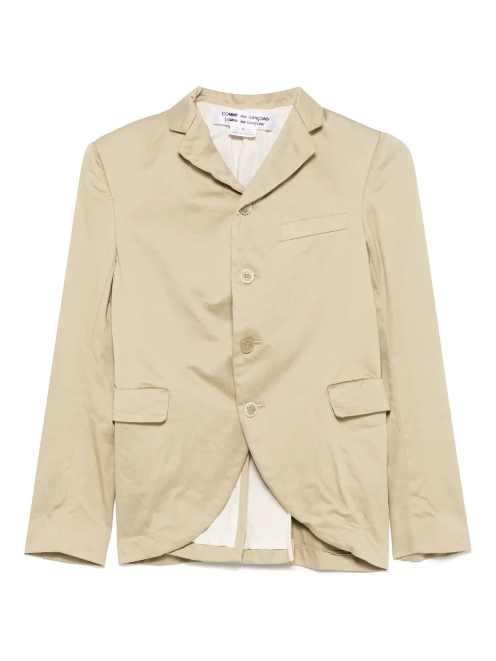 Comme Des Garçons Comme Des Garçons Katoenen blazer Beige