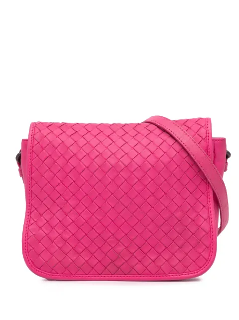 Bottega Veneta Pre-Owned شنطة كروس 'فلاب' جلد لين بتصميم إنترشياتو 2012-2024