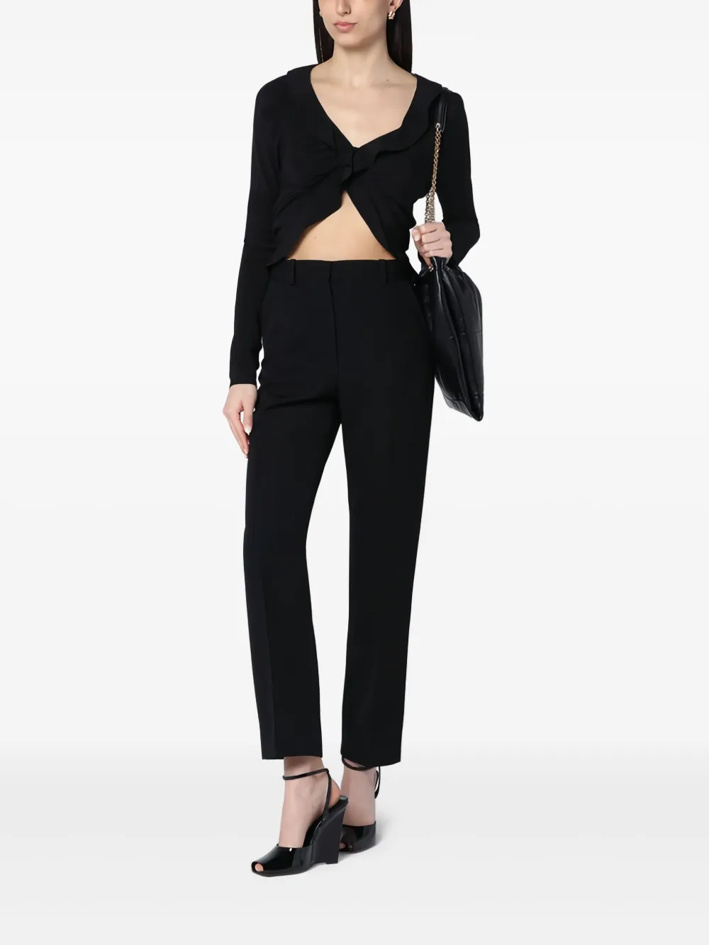Saint Laurent Zijden blouse - Zwart