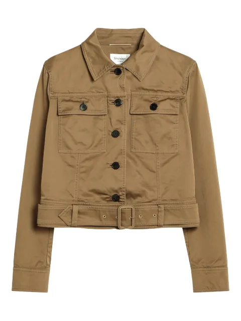 Saint Laurent chamarra de algodón