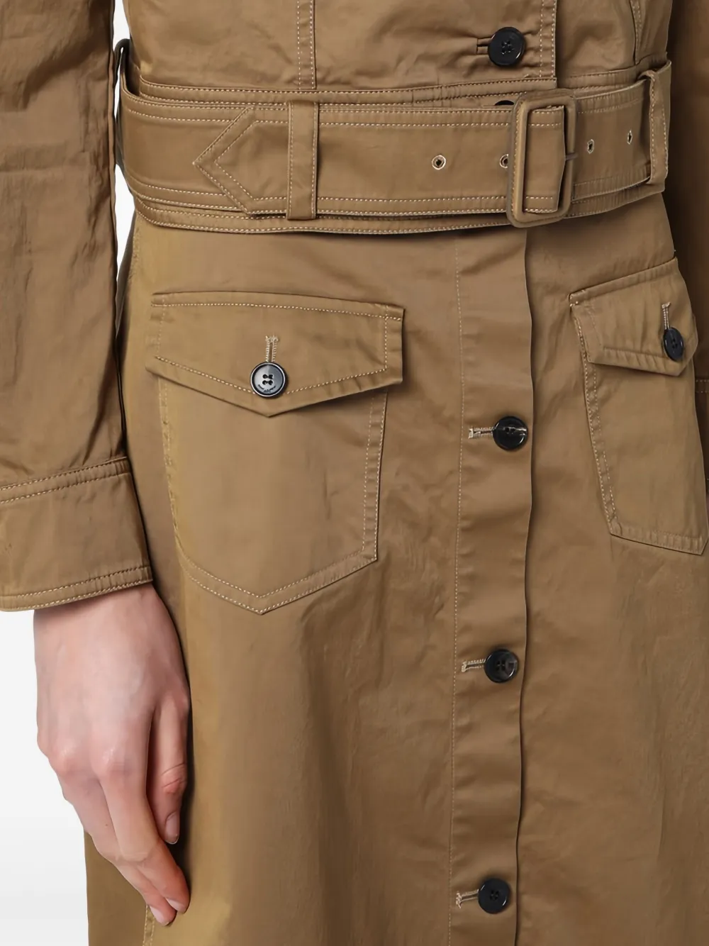 Saint Laurent Katoenen jack Bruin
