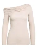 Givenchy asymmetric draped top - Neutrals