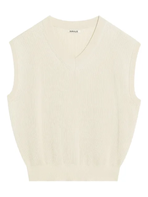 Auralee knitted vest