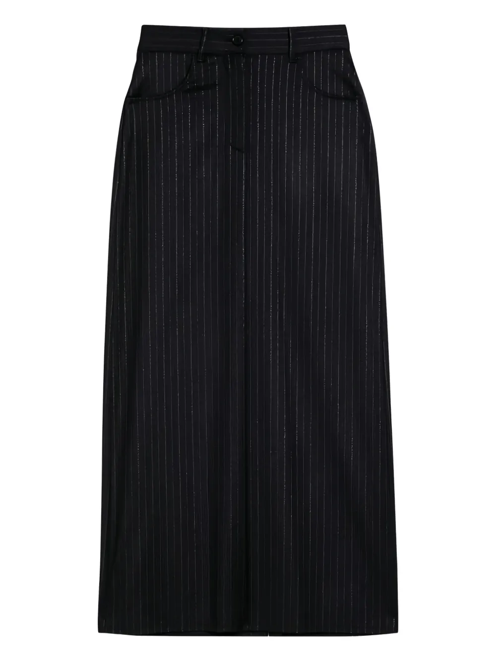 Department 5 pinstripe maxi skirt | Grey | Image 1