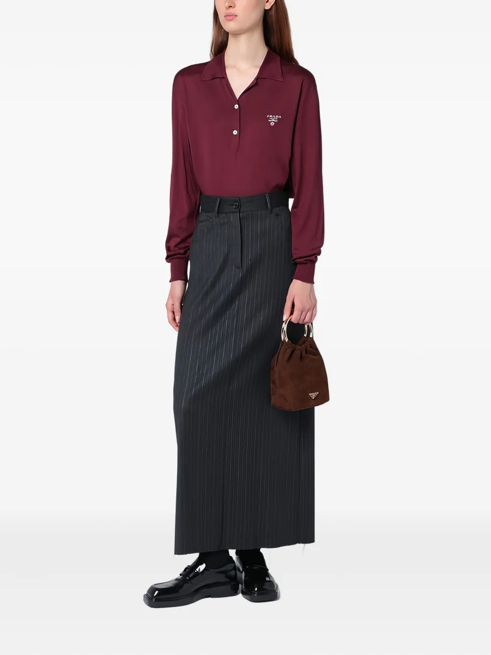 Department 5 pinstripe maxi skirt | Straight Skirts | Image 2