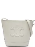 Celine Pre-Owned 2022 Small Smooth Calfskin Cuir Triomphe bucket bag - Grey