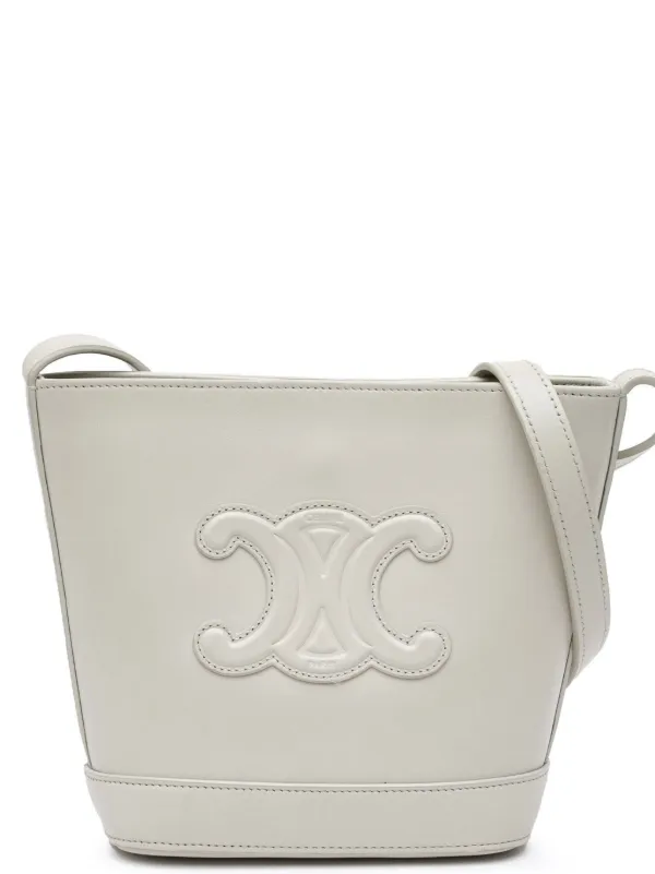 【VIP価格・関税込み】CELINE TRIOMPHE LEATHER BUCKET Celine Triomphe Bucket Bag (SHG-ypeF0N)