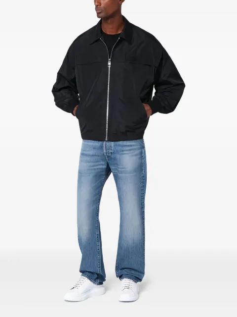 Alexander McQueen chamarra bomber con logo bordado